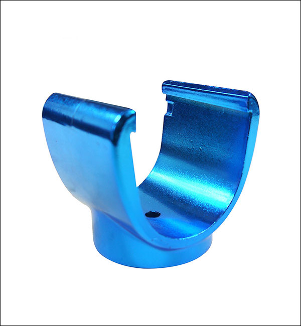 Blue Anodized Zinc Die Cast U-Bracket - Surface Treatment Process Showcase