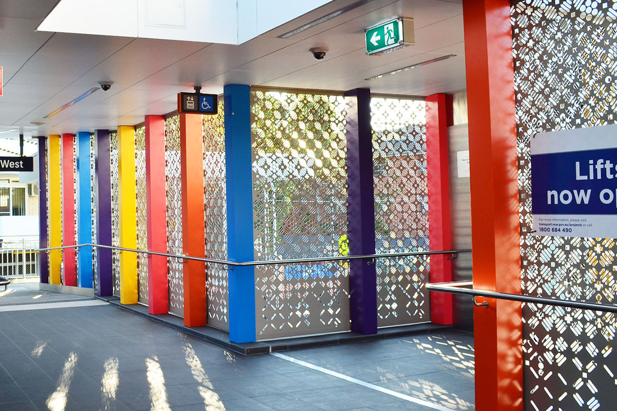 Perforated Metal Panel with Laser Cut Design