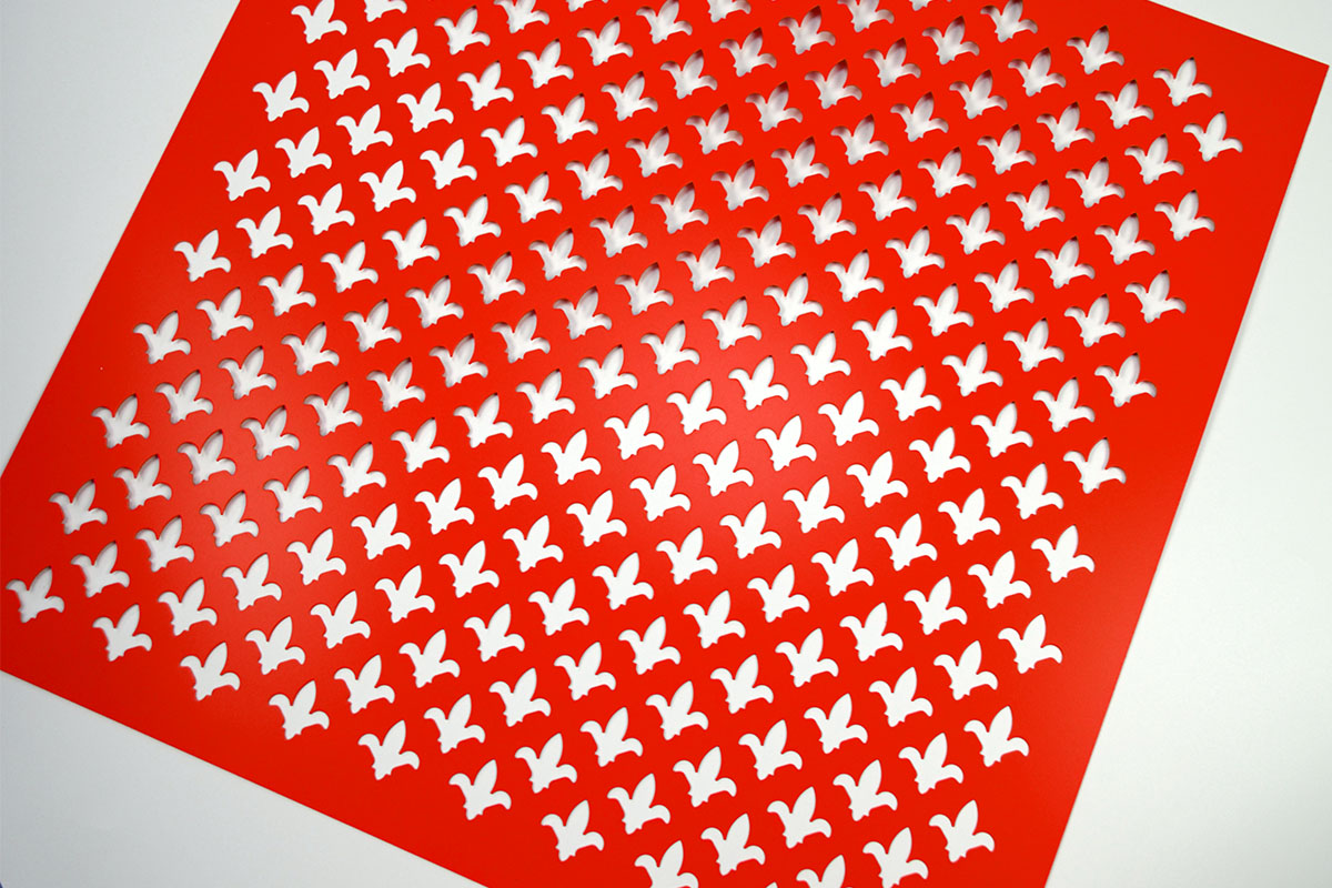 Perforated Aluminum Screen with Round Pattern