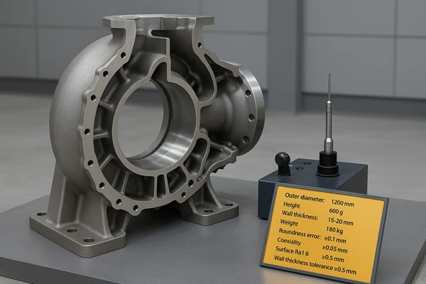 Precision Cast Inconel 718 Turbine Housing